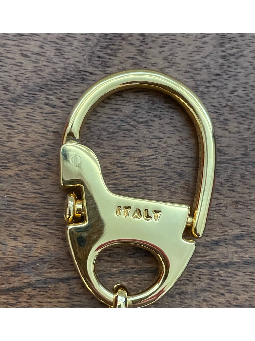 GUCCI Vintage Marina Interlocking G Gold Tone Bag Charm/Keychain w/Box - Picture 6 of 11